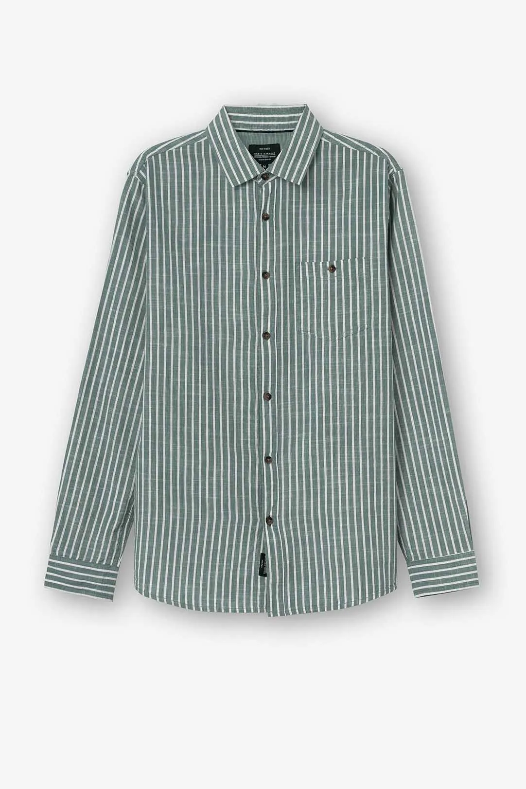 CAMISA HOMBRE RAYAS KIMBY VERDE