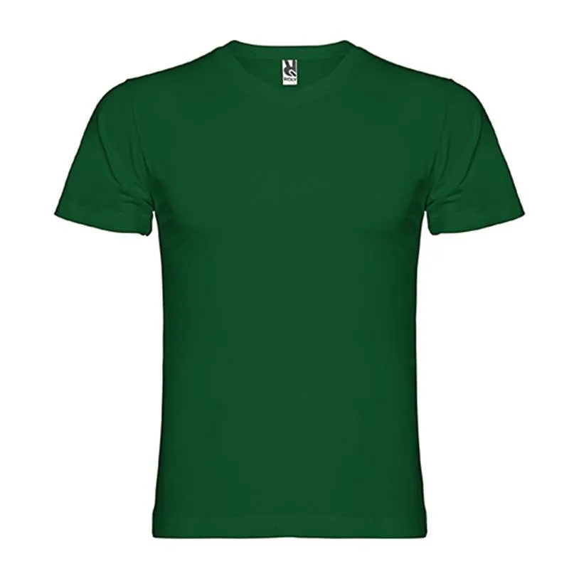 Camiseta algodón cuello pico