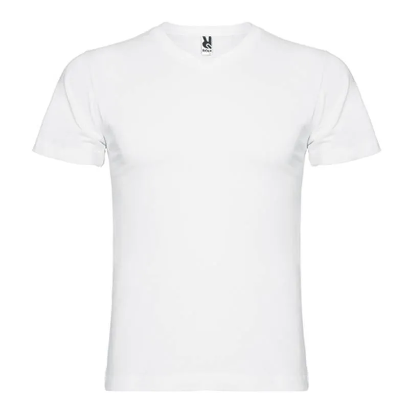 Camiseta algodón cuello pico