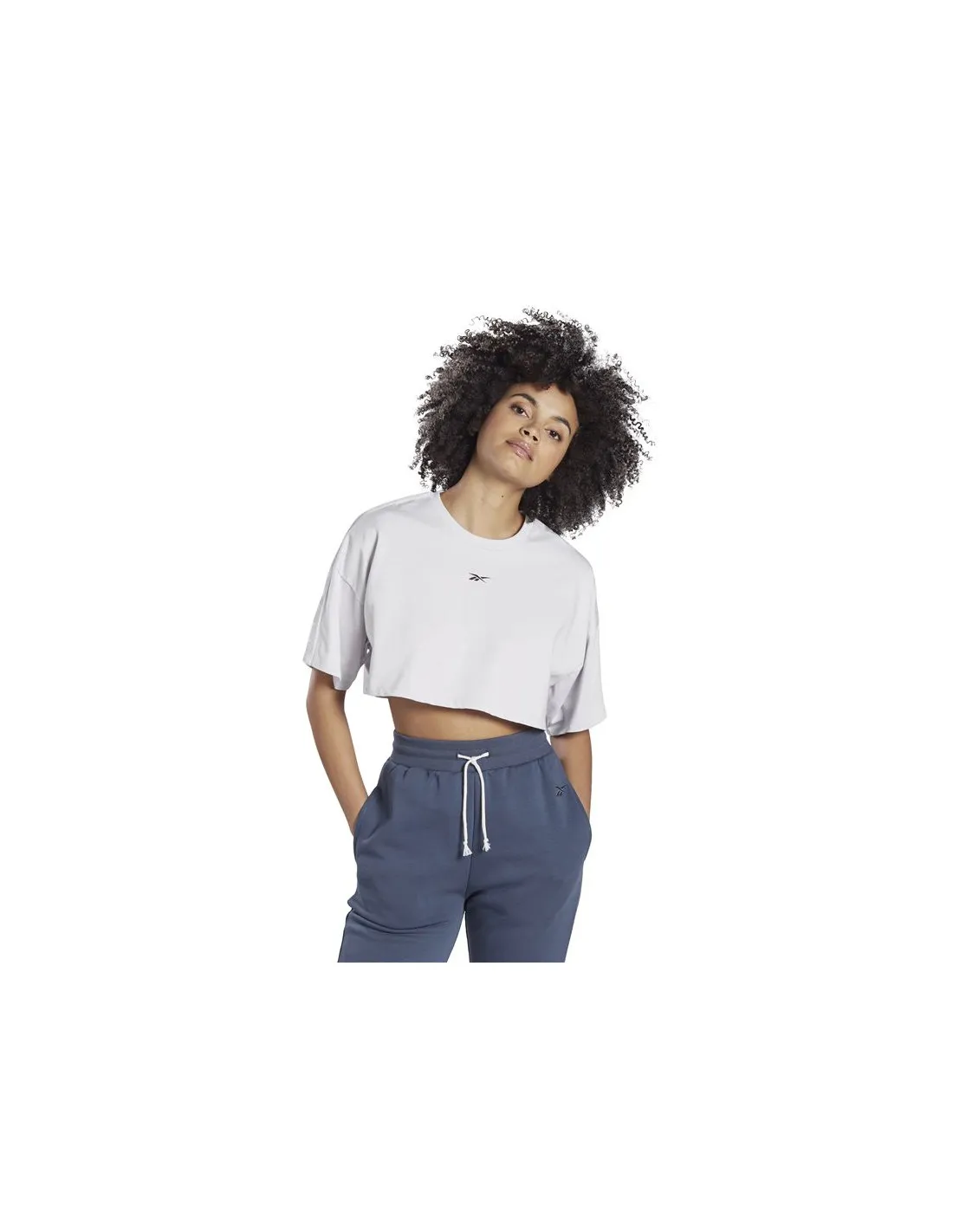 Camiseta de Fitness Reebok Crop Vector Velour