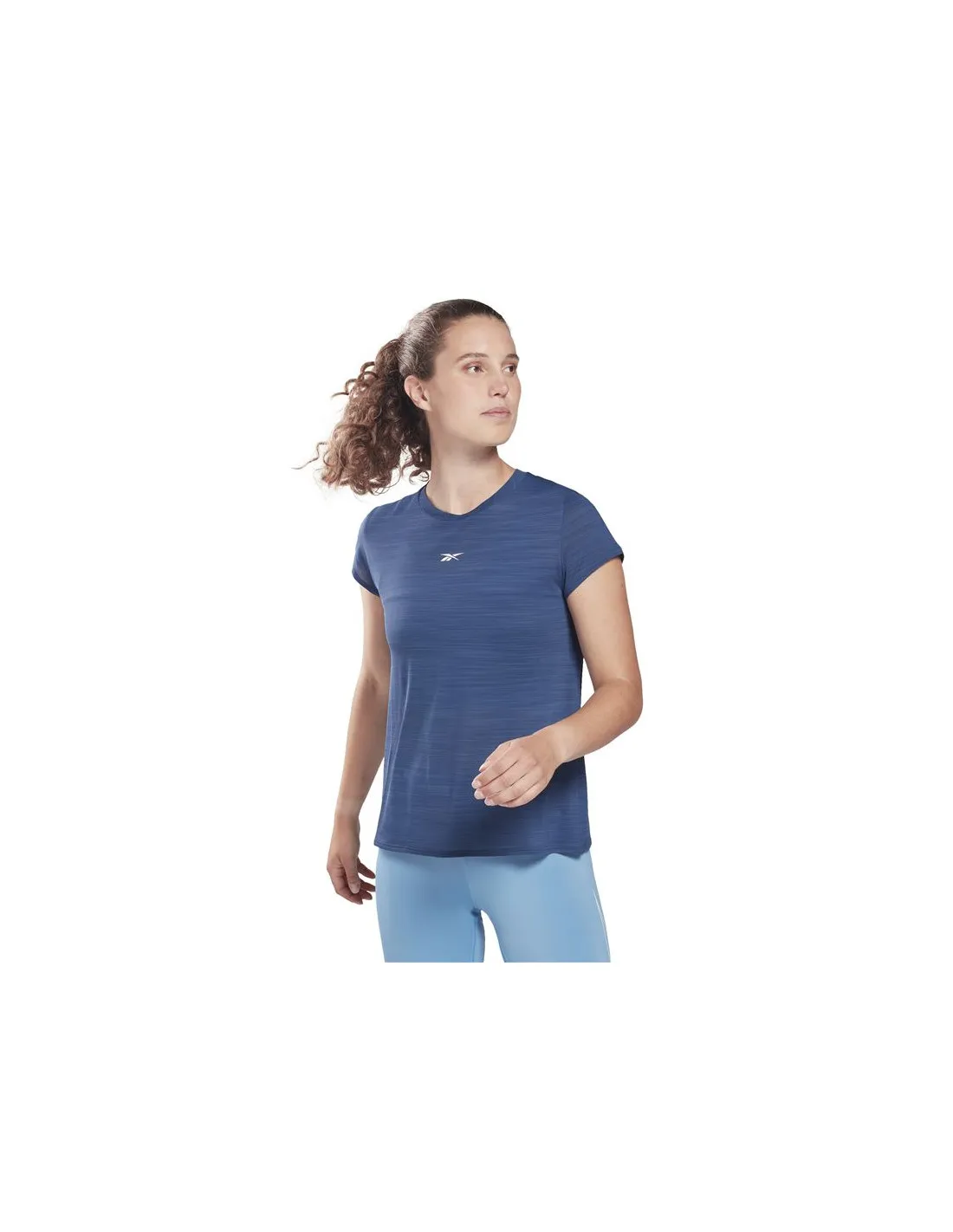 Camiseta de fitness Reebok Workout Ready W Batik Blue