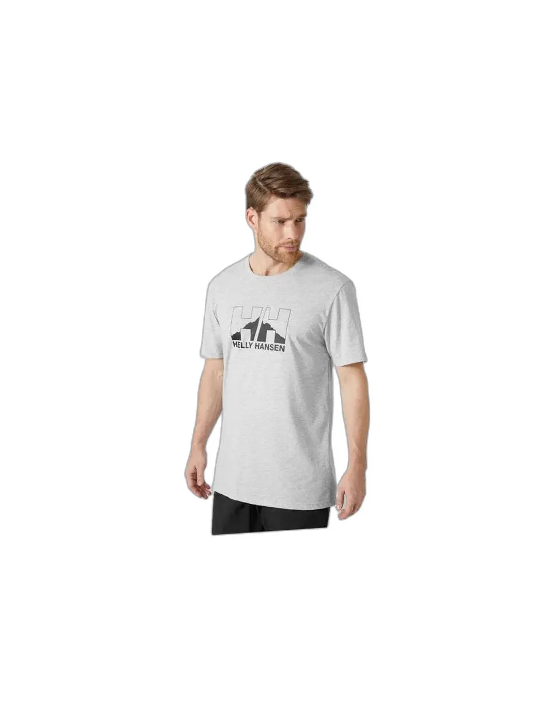 Camiseta de Montaña Helly Hansen Nord Graphic Hombre Gris