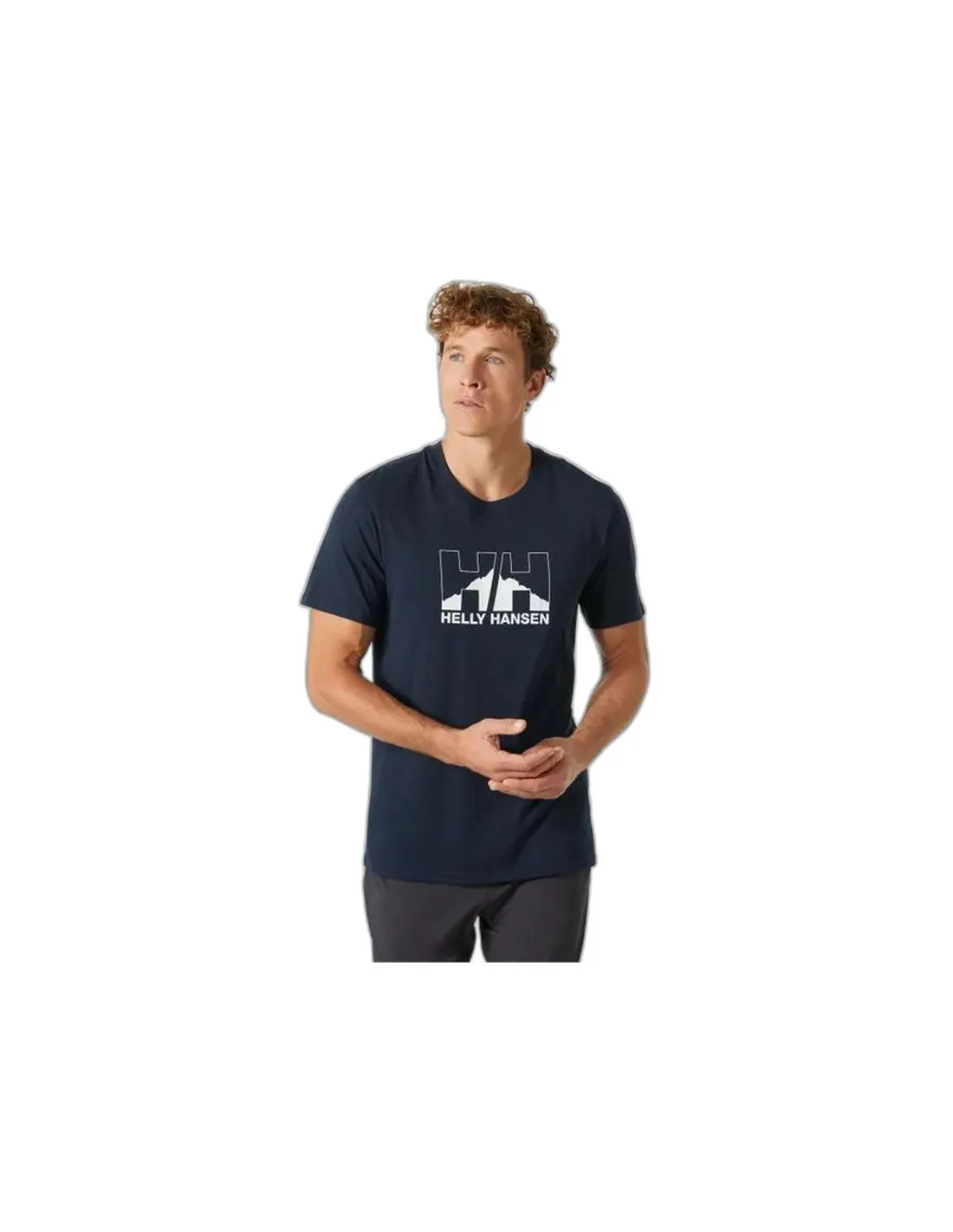 Camiseta de Montaña Helly Hansen Nord Graphic Hombre Navy