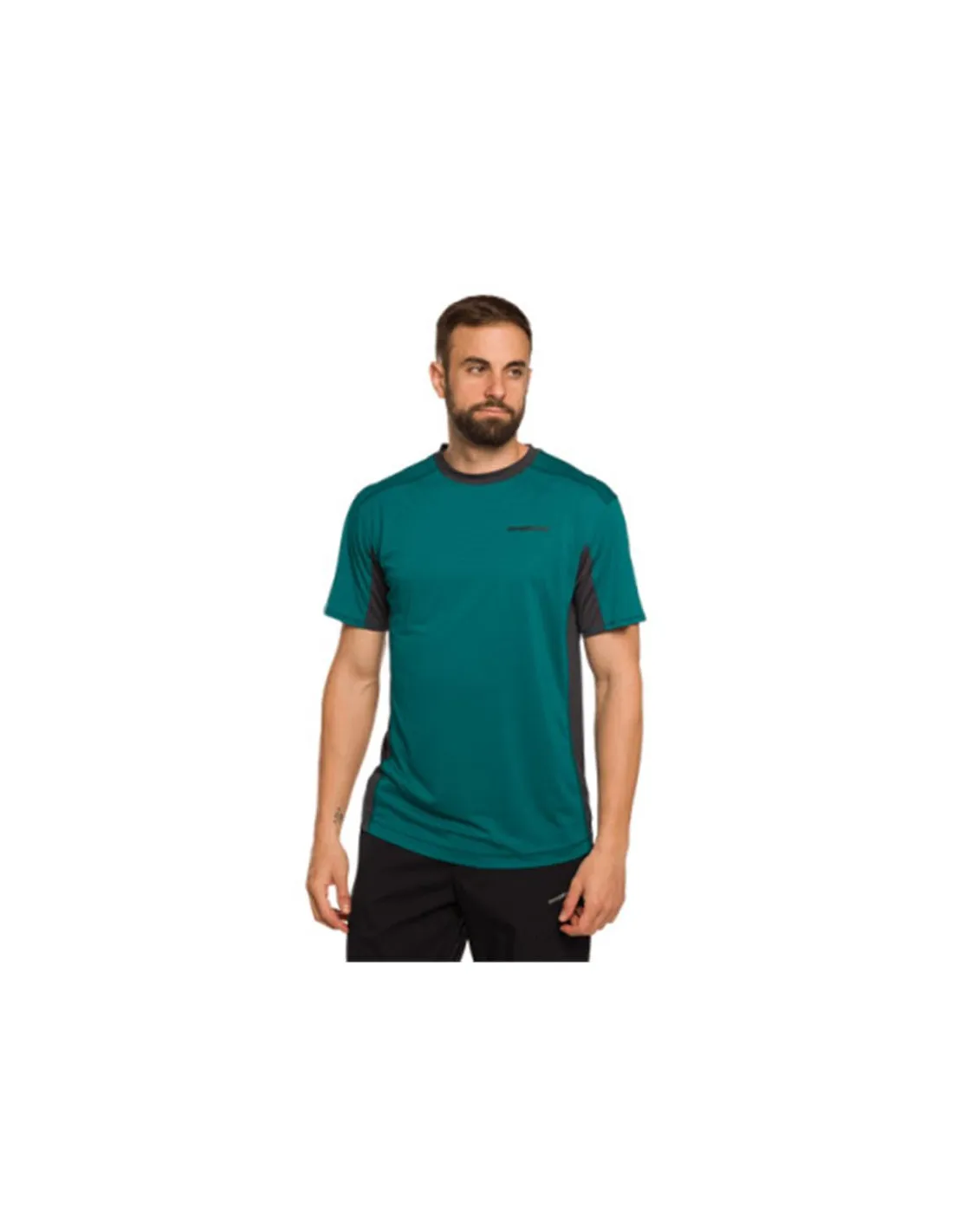 Camiseta de Montaña Trangoworld Ritsem Hombre Verde/Negro