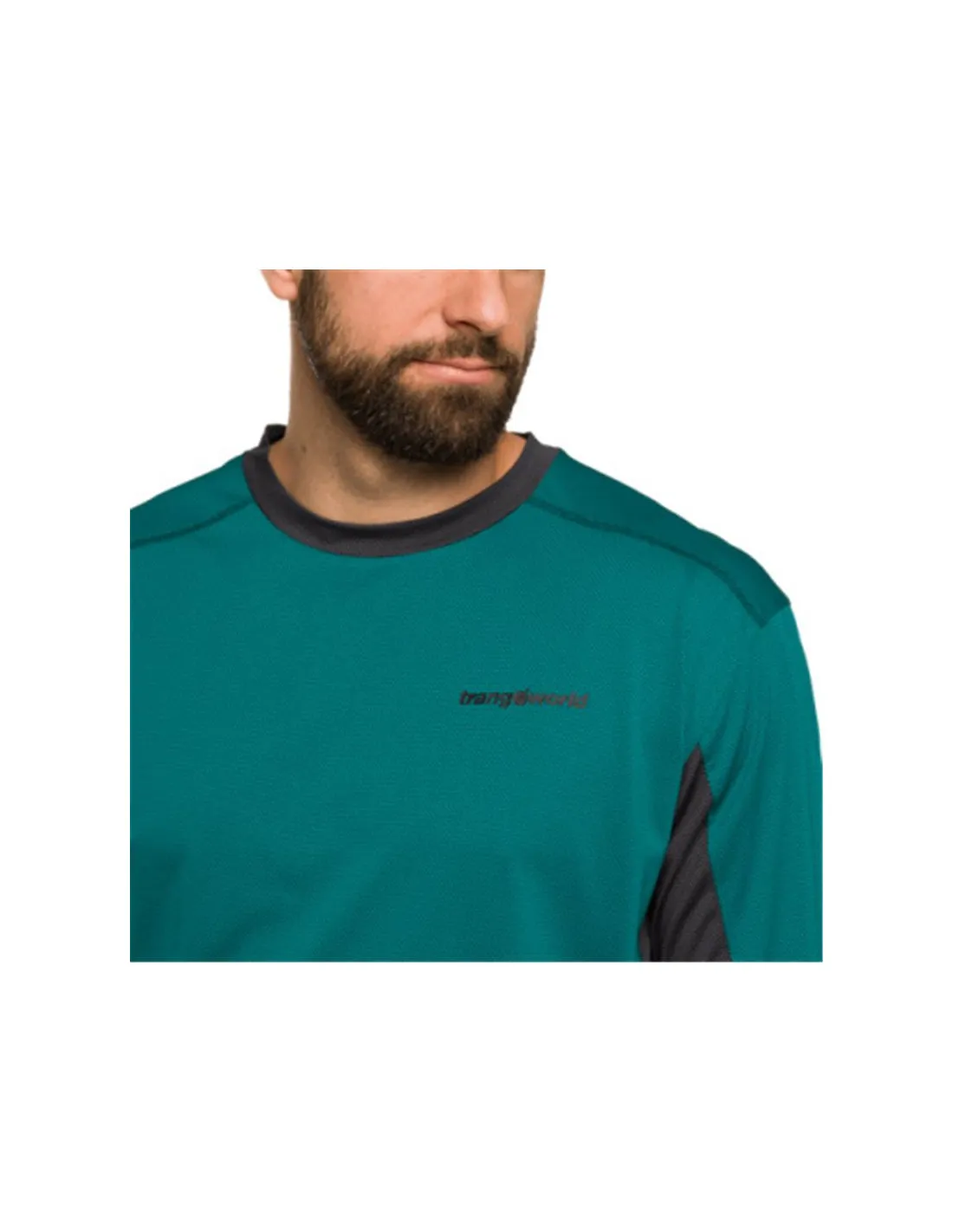Camiseta de Montaña Trangoworld Ritsem Hombre Verde/Negro