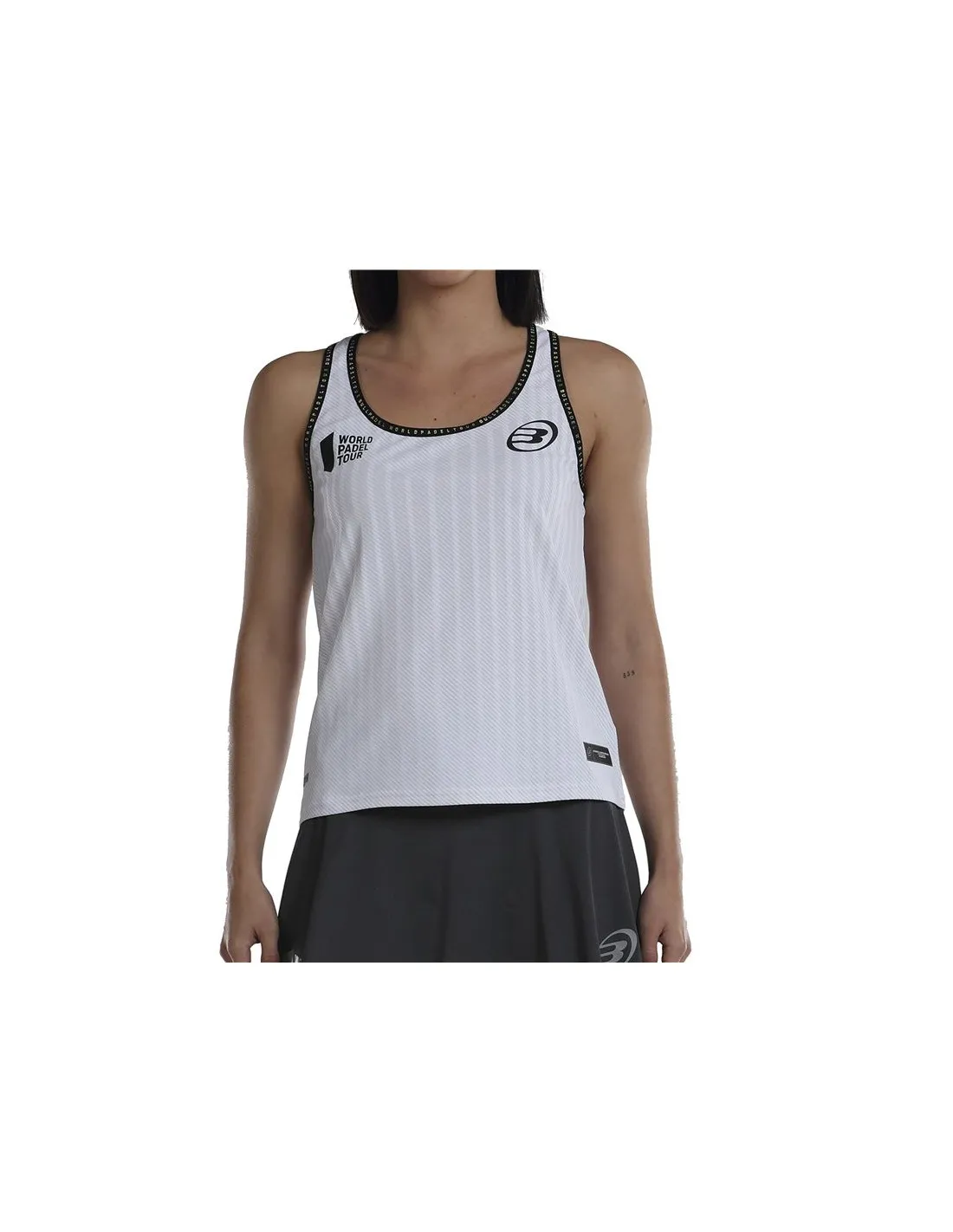 Camiseta de Pádel Bullpadel Lugar Blanco Mujer