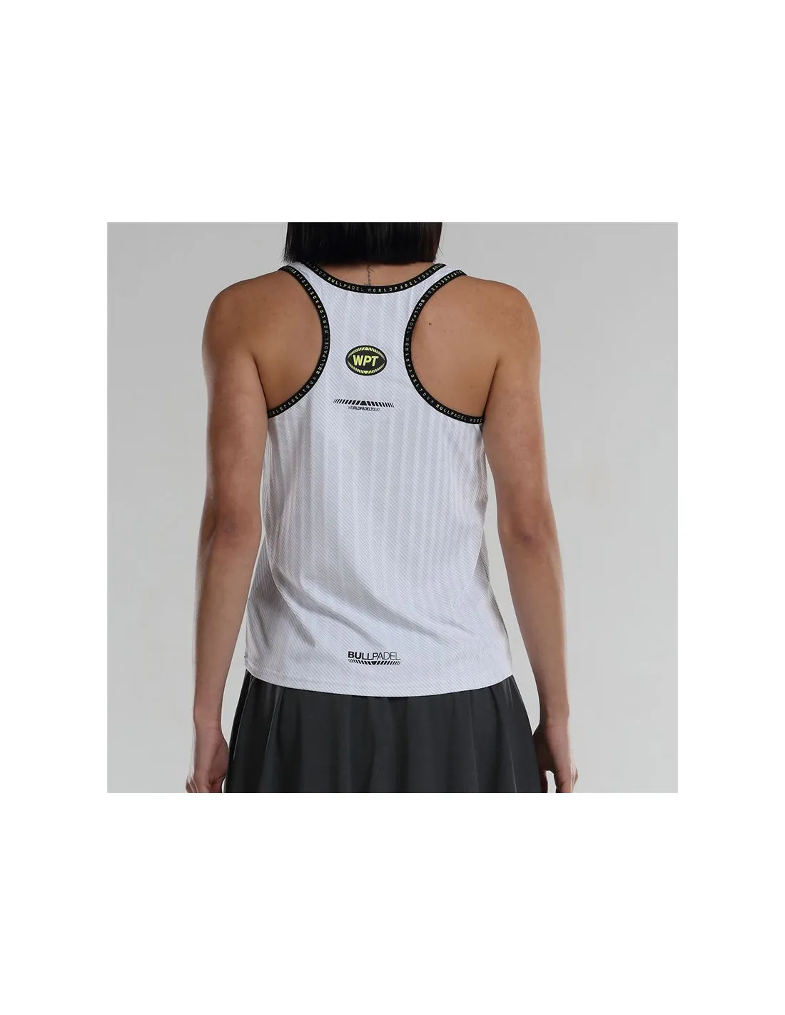 Camiseta de Pádel Bullpadel Lugar Blanco Mujer