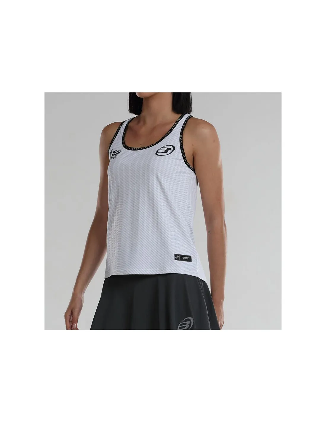 Camiseta de Pádel Bullpadel Lugar Blanco Mujer
