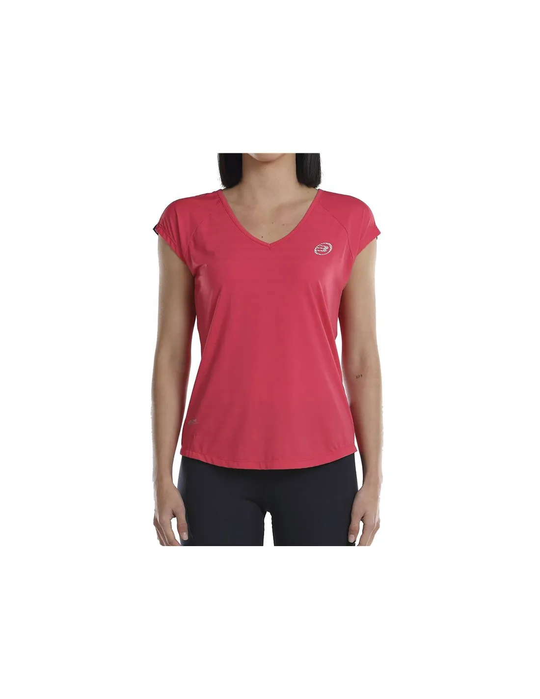 Camiseta de Pádel Bullpadel Usier Frambuesa Mujer
