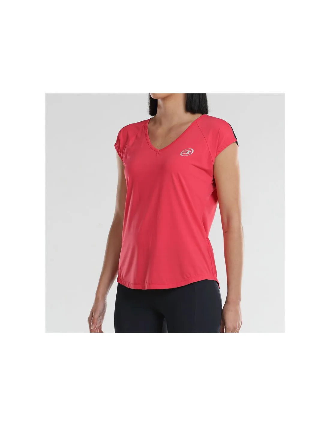 Camiseta de Pádel Bullpadel Usier Frambuesa Mujer