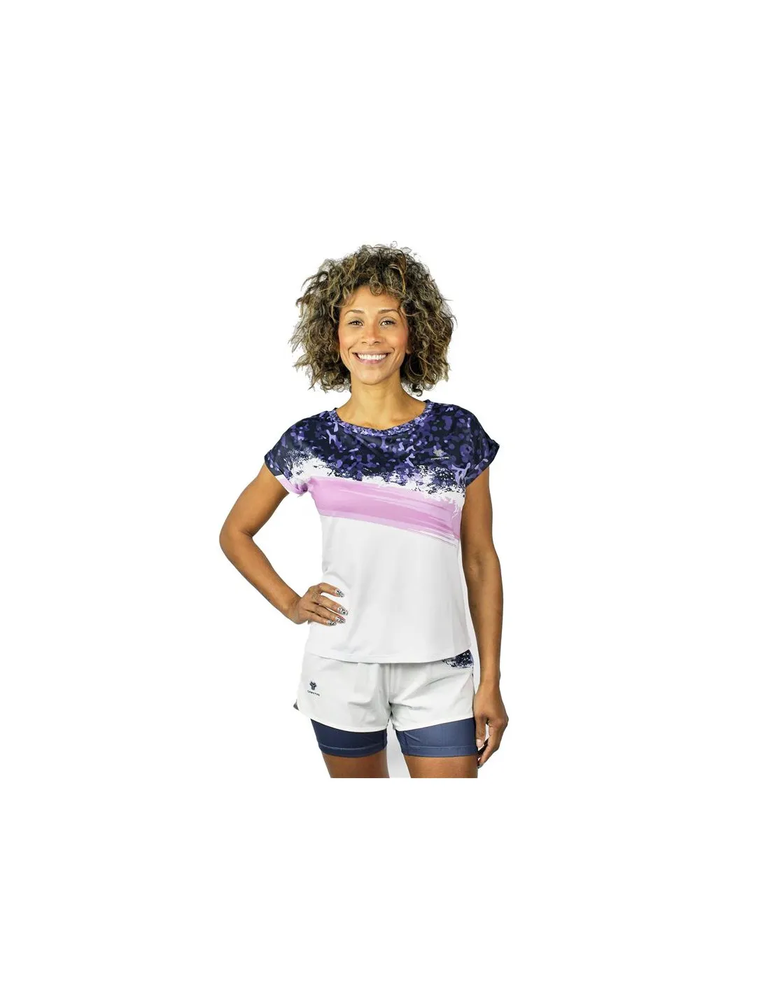 Camiseta de pádel Cartri Bastet blanco Mujer