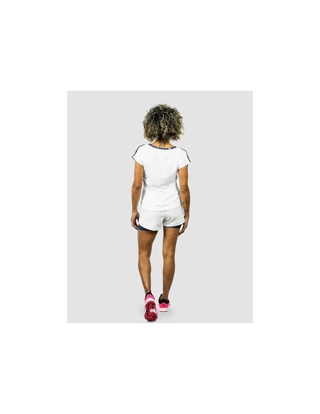Camiseta de pádel Cartri Bastet blanco Mujer