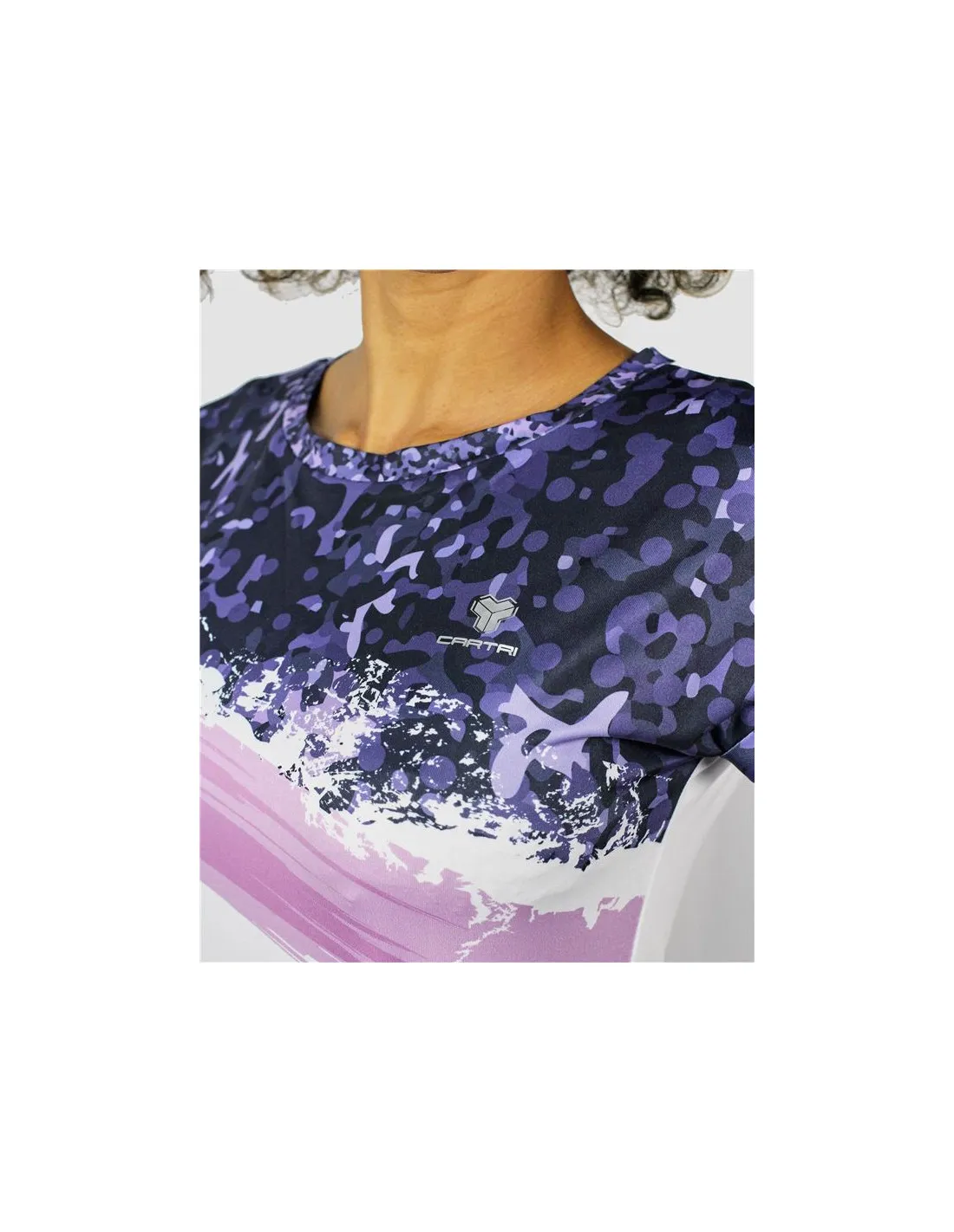 Camiseta de pádel Cartri Bastet blanco Mujer