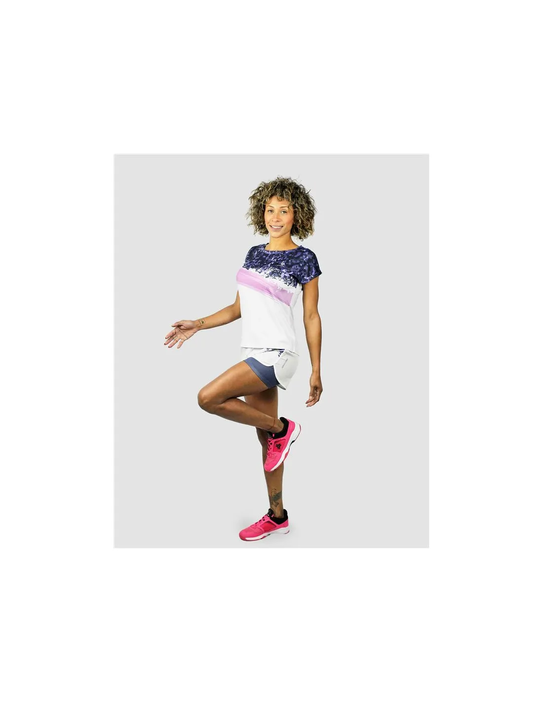 Camiseta de pádel Cartri Bastet blanco Mujer