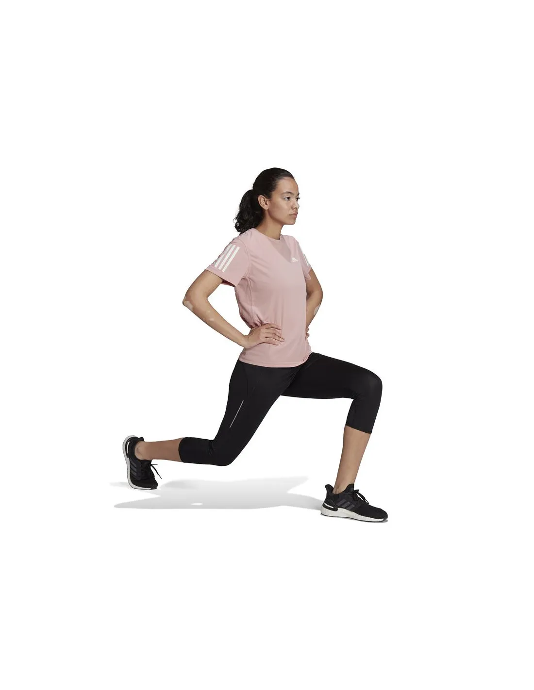 Camiseta de running adidas Own The Run Tee W Pink