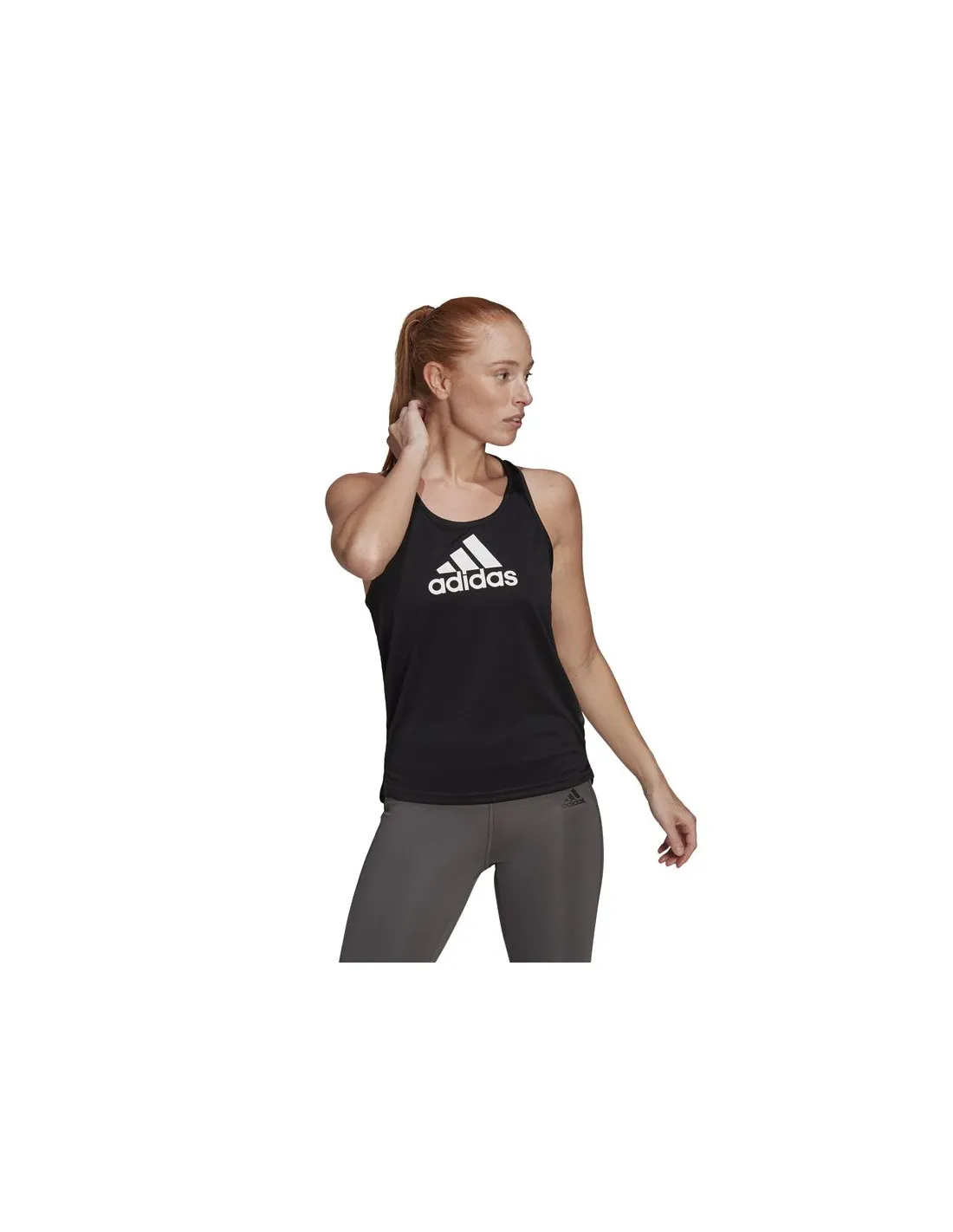 Camiseta de tirantes adidas Aeroready D2M W Black