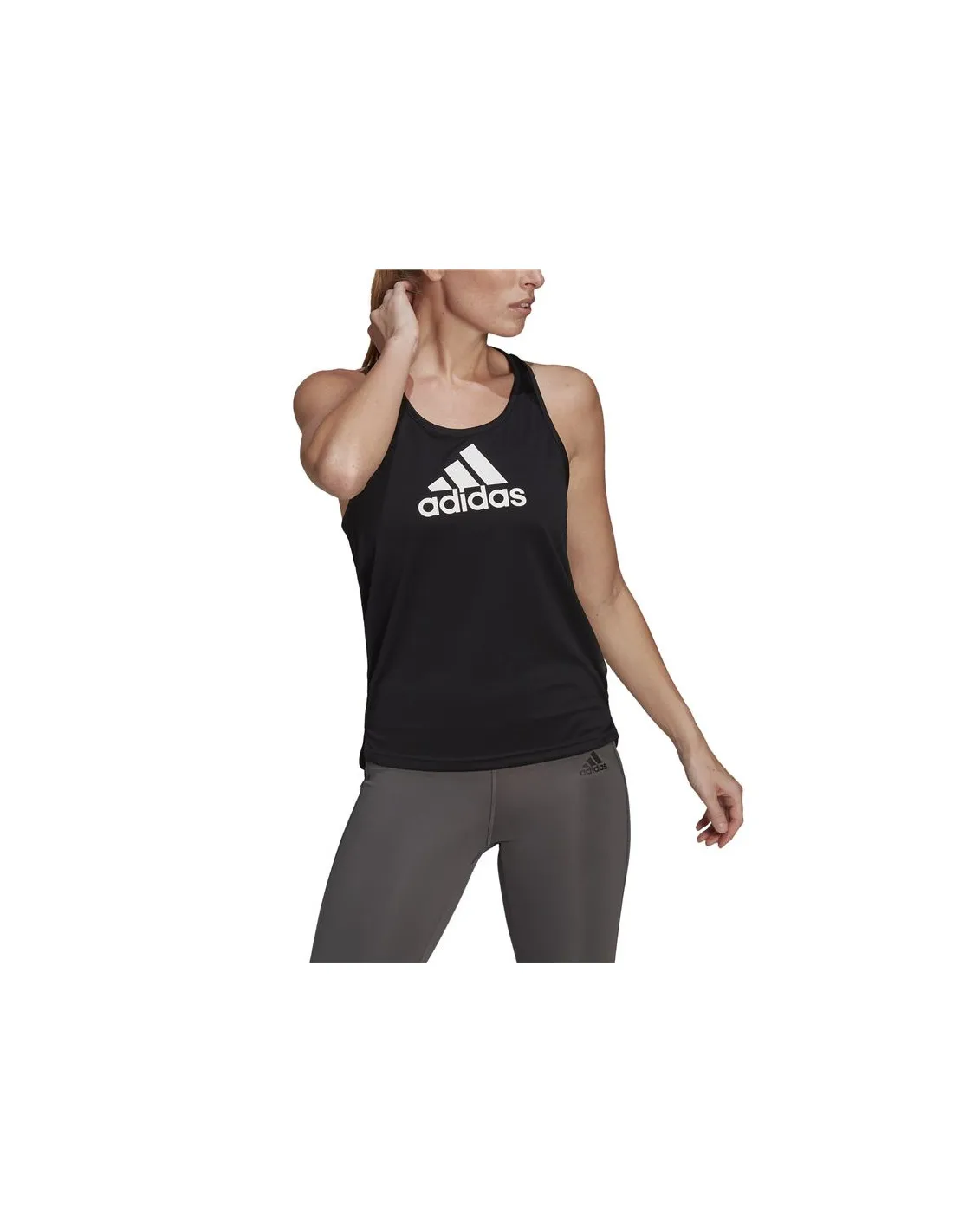 Camiseta de tirantes adidas Aeroready D2M W Black