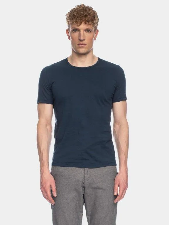 Camiseta hombre algodón orgánico Olek Azul oscuro