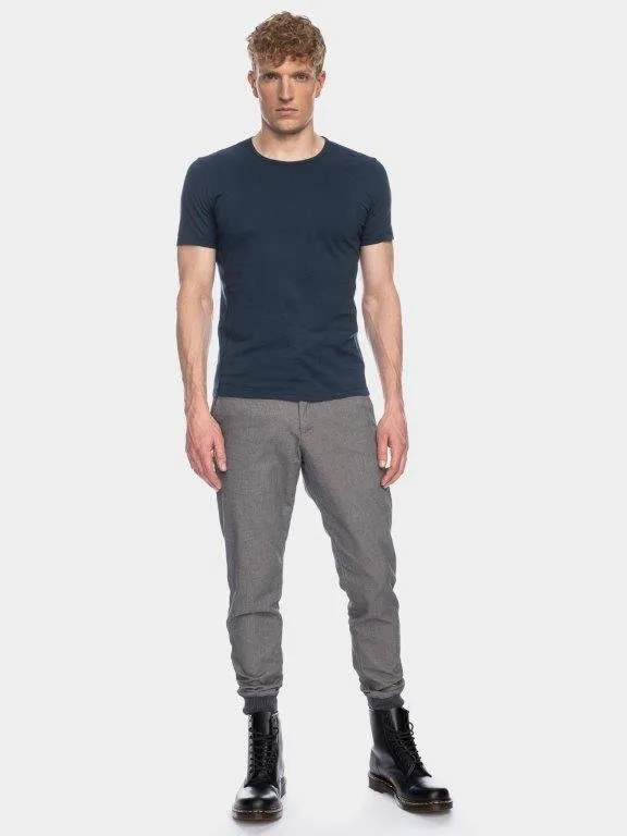 Camiseta hombre algodón orgánico Olek Azul oscuro