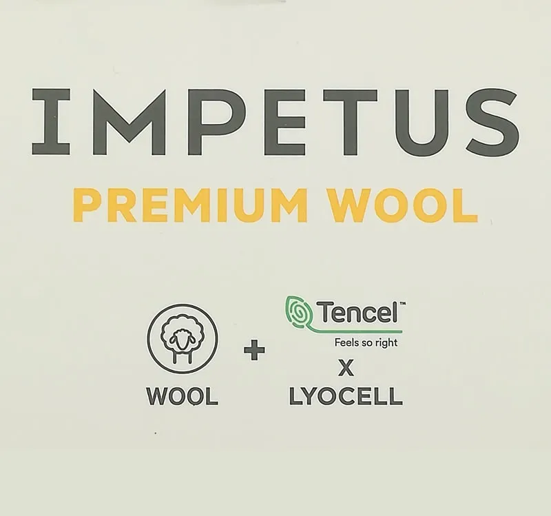 Camiseta Impetus Premium Wool c. pico en blanco (marfil) de manga larga