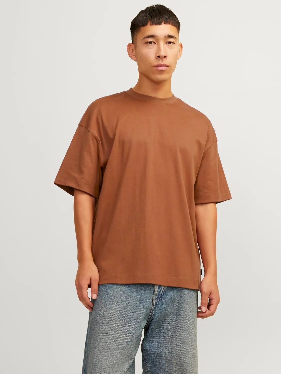 Camiseta Liso Cuello redondo | Naranja intermedio | Jack & Jones®