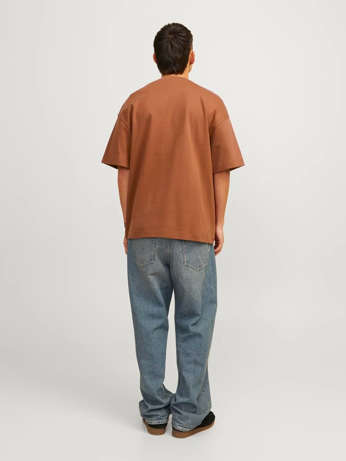 Camiseta Liso Cuello redondo | Naranja intermedio | Jack & Jones®