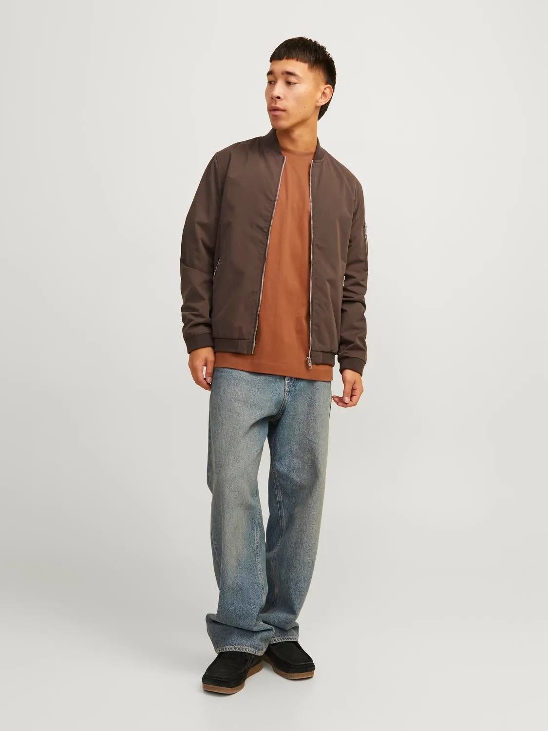 Camiseta Liso Cuello redondo | Naranja intermedio | Jack & Jones®