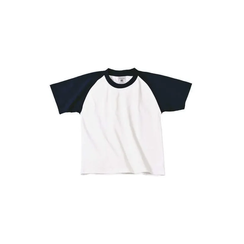 CAMISETA MANGA CORTA NIñO  NIñA BASEBALL DE B&C