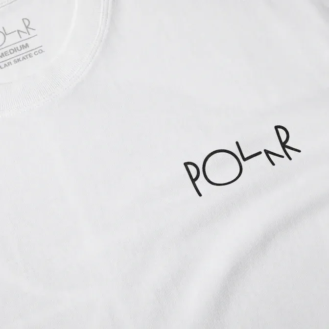 CAMISETA POLAR SKATE CO  TEE | FILL LOGO  WHITE