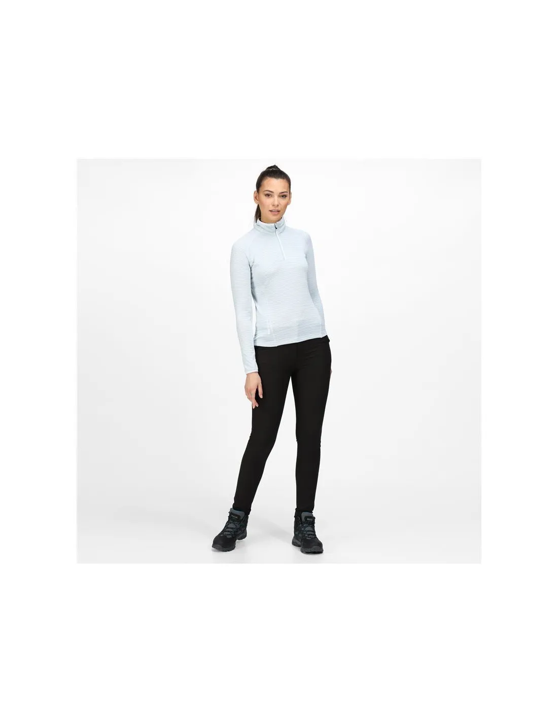 CAMISETA REGATTA YONDER HALFZIP W LIGHT BLUE