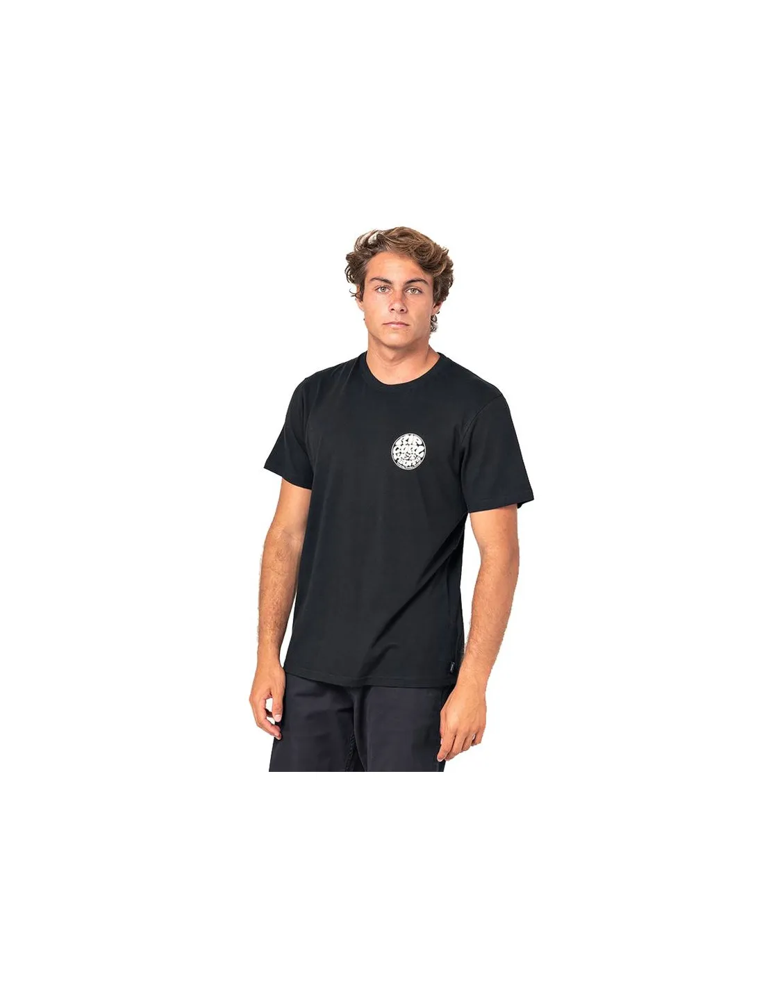 Camiseta Rip Curl Wettie Essential Negro Hombre