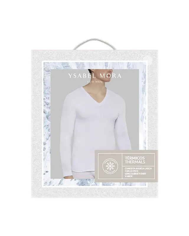 Camiseta Térmica Ysabel Mora cuello pico y manga larga