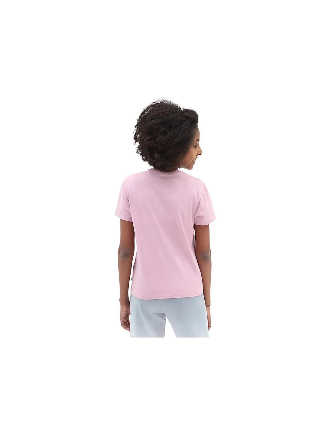 Camiseta Vans Flying V Crew Niña Pink