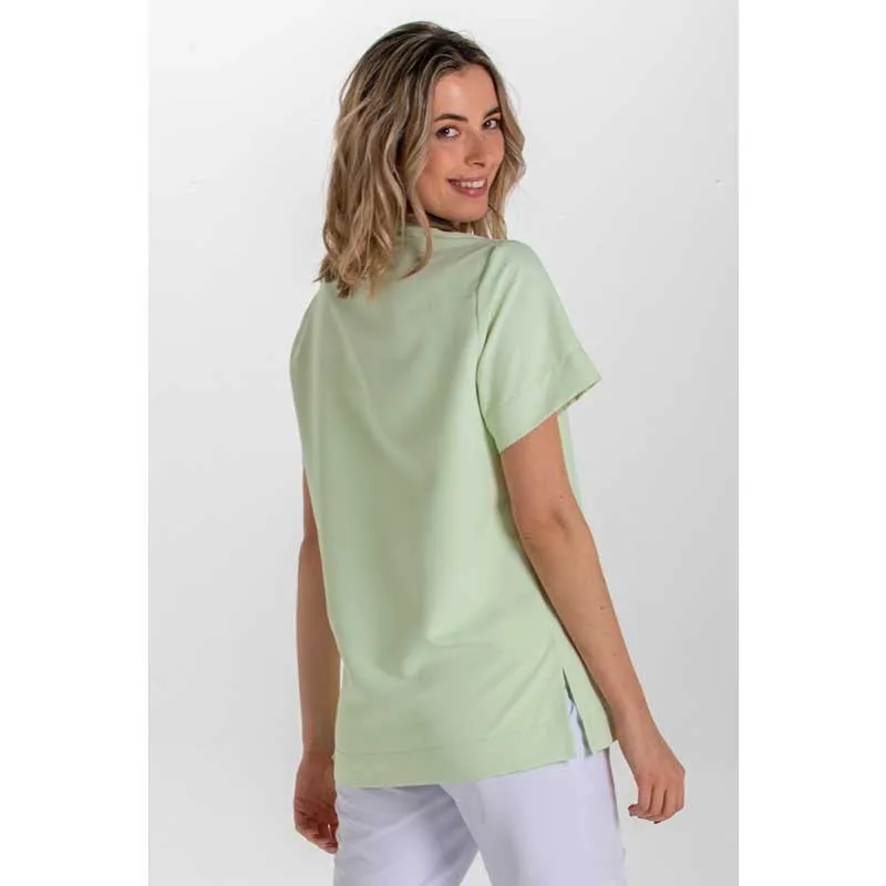 CAMISOLA UNISEX CUELLO MAO DE MICROFIBRA VERDE MANZANA  DYNEKE