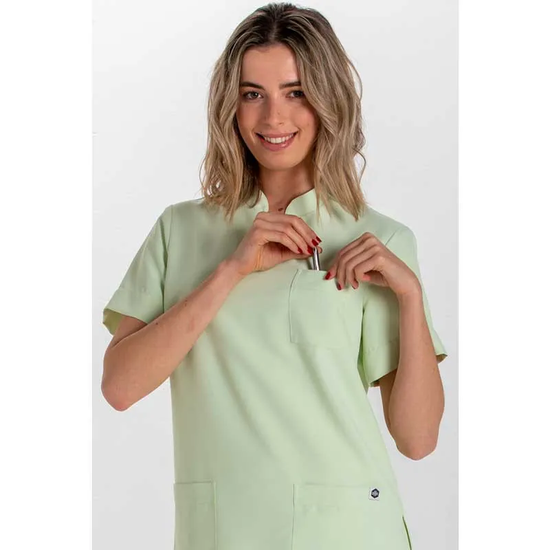 CAMISOLA UNISEX CUELLO MAO DE MICROFIBRA VERDE MANZANA  DYNEKE