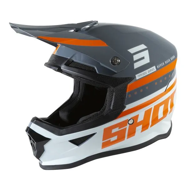 Casco SHOT Furious Shining Grey Glossy 