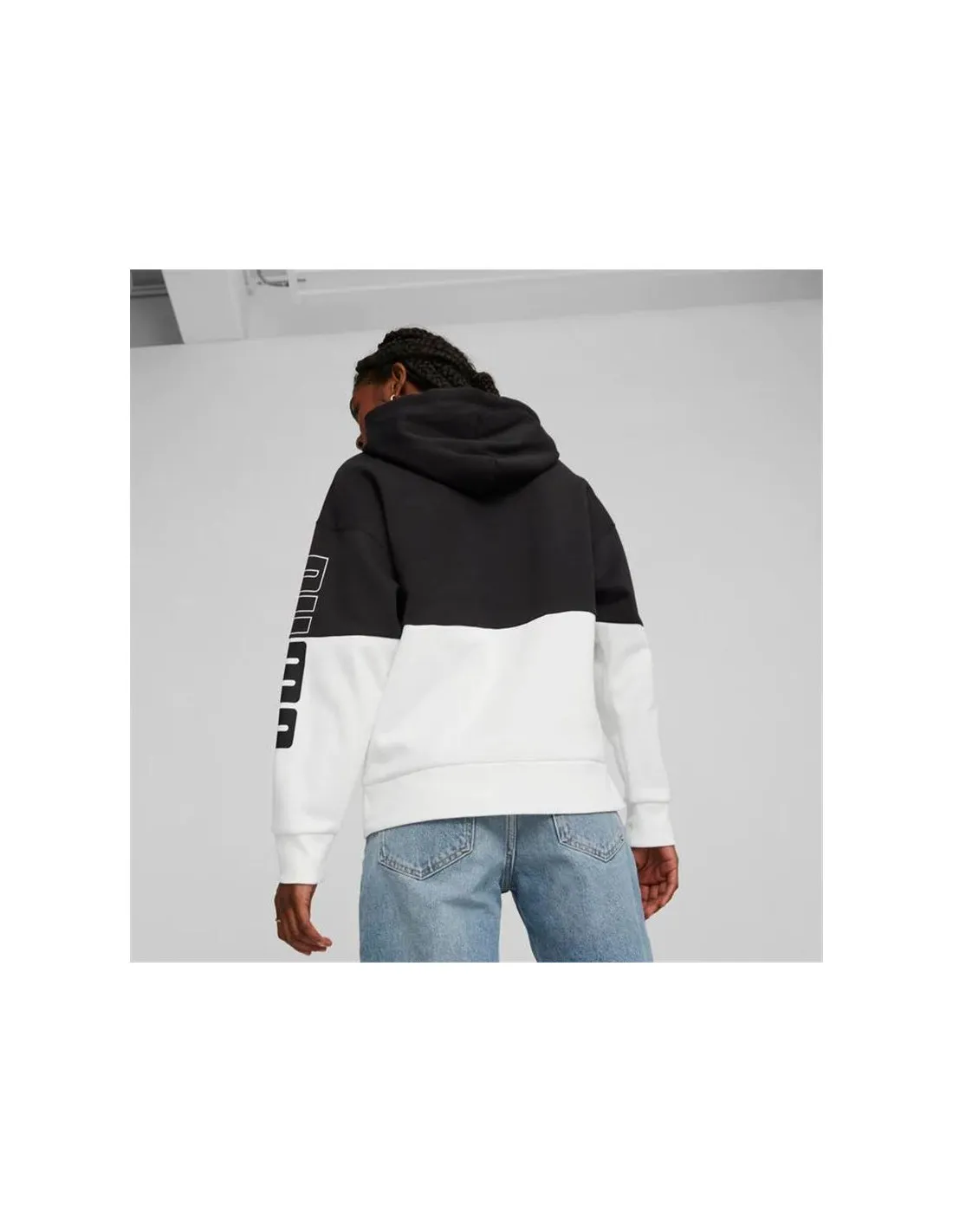Chaqueta Casual Puma Power Colorblock Negro Mujer