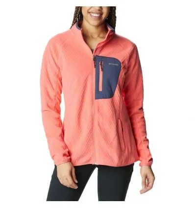 CHAQUETA CON CREMALLERA COLUMBIA OUTDOOR TRACKS FULL ZIBLUSH (PINK, PEA COLUMBIA) MUJER