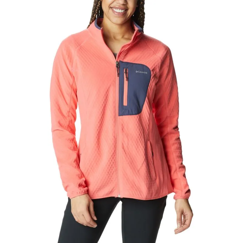 CHAQUETA CON CREMALLERA COLUMBIA OUTDOOR TRACKS FULL ZIBLUSH (PINK, PEA COLUMBIA) MUJER