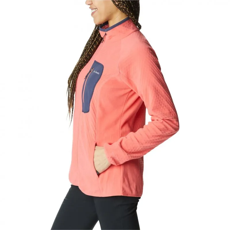 CHAQUETA CON CREMALLERA COLUMBIA OUTDOOR TRACKS FULL ZIBLUSH (PINK, PEA COLUMBIA) MUJER