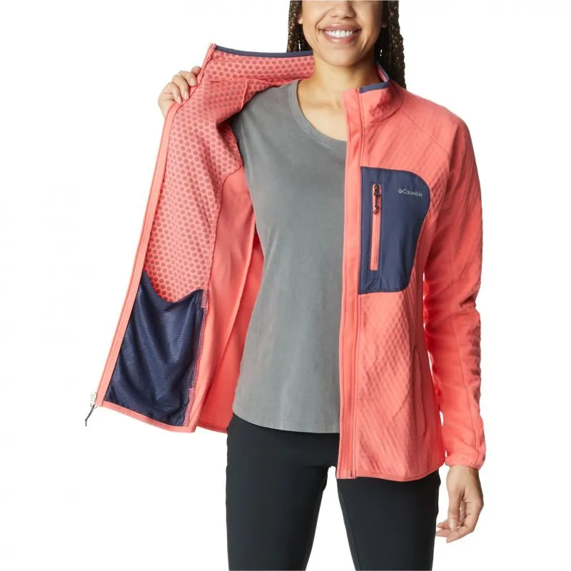 CHAQUETA CON CREMALLERA COLUMBIA OUTDOOR TRACKS FULL ZIBLUSH (PINK, PEA COLUMBIA) MUJER