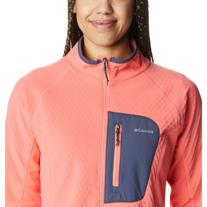 CHAQUETA CON CREMALLERA COLUMBIA OUTDOOR TRACKS FULL ZIBLUSH (PINK, PEA COLUMBIA) MUJER