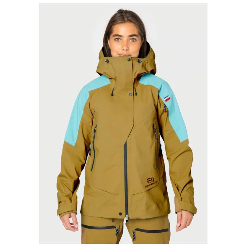 Chaqueta de mujer E11 STATE OF ELEVENATE W Pure Jacket (Marrón mostaza)