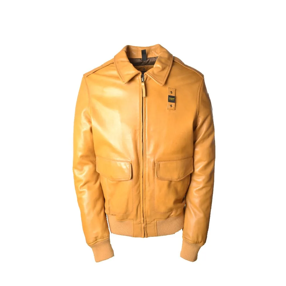 Chaqueta de Piel Blauer SBLUL02329 Color Camel