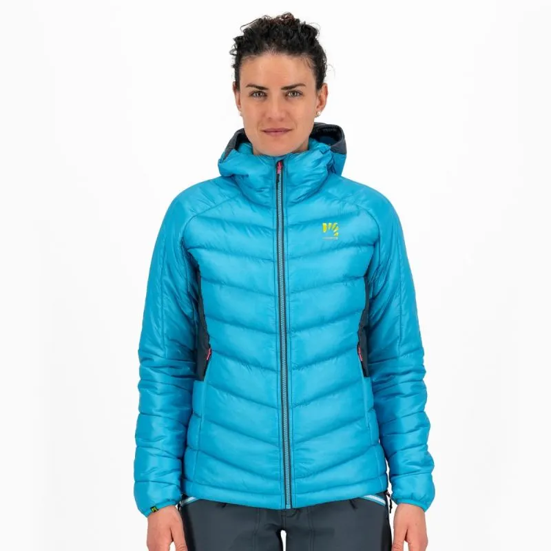 Chaqueta de pluma de mujer Karpos Focobon (AZUL ATOLÓN/PIZARRA OSCURA)