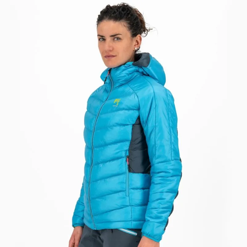 Chaqueta de pluma de mujer Karpos Focobon (AZUL ATOLÓN/PIZARRA OSCURA)