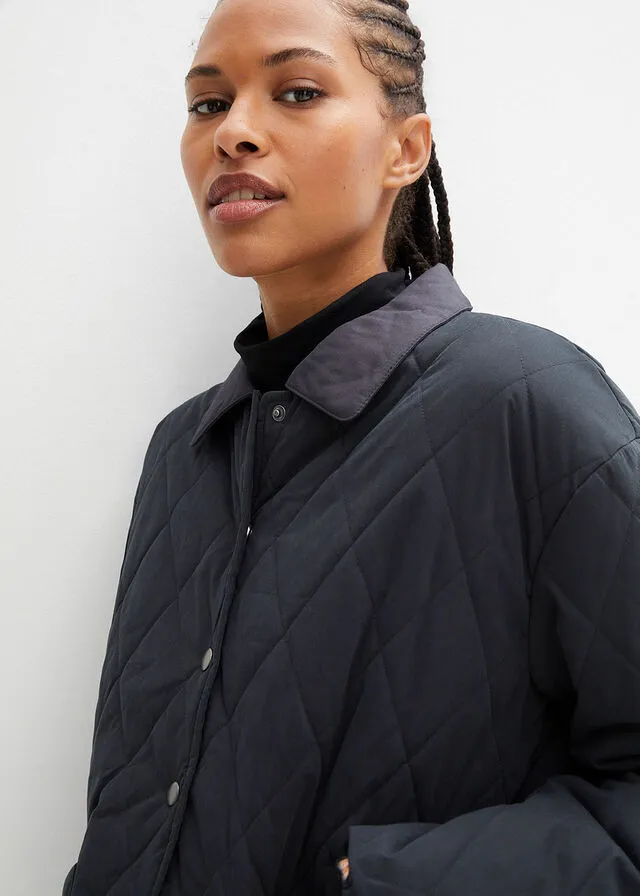 Chaqueta guateada Negro