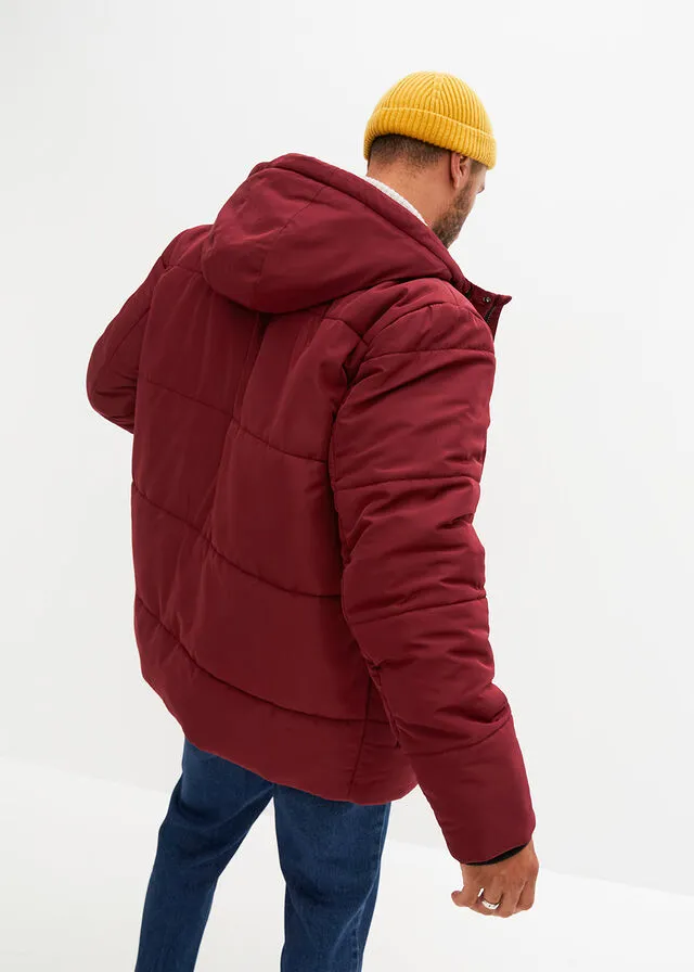 Chaqueta guateada rojo avellana