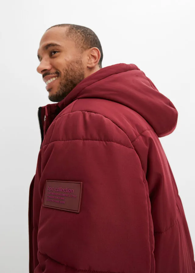 Chaqueta guateada rojo avellana