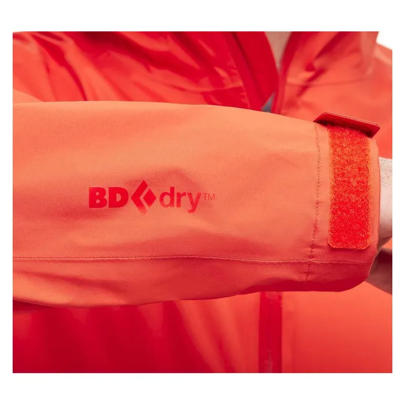 Chaqueta impermeable para hombre Black Diamond Stormline Stretch Rain Shell (Kingfisher)